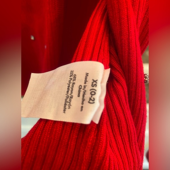No Boundaries Red Sweater with Embellishments - Picture 6 of 6